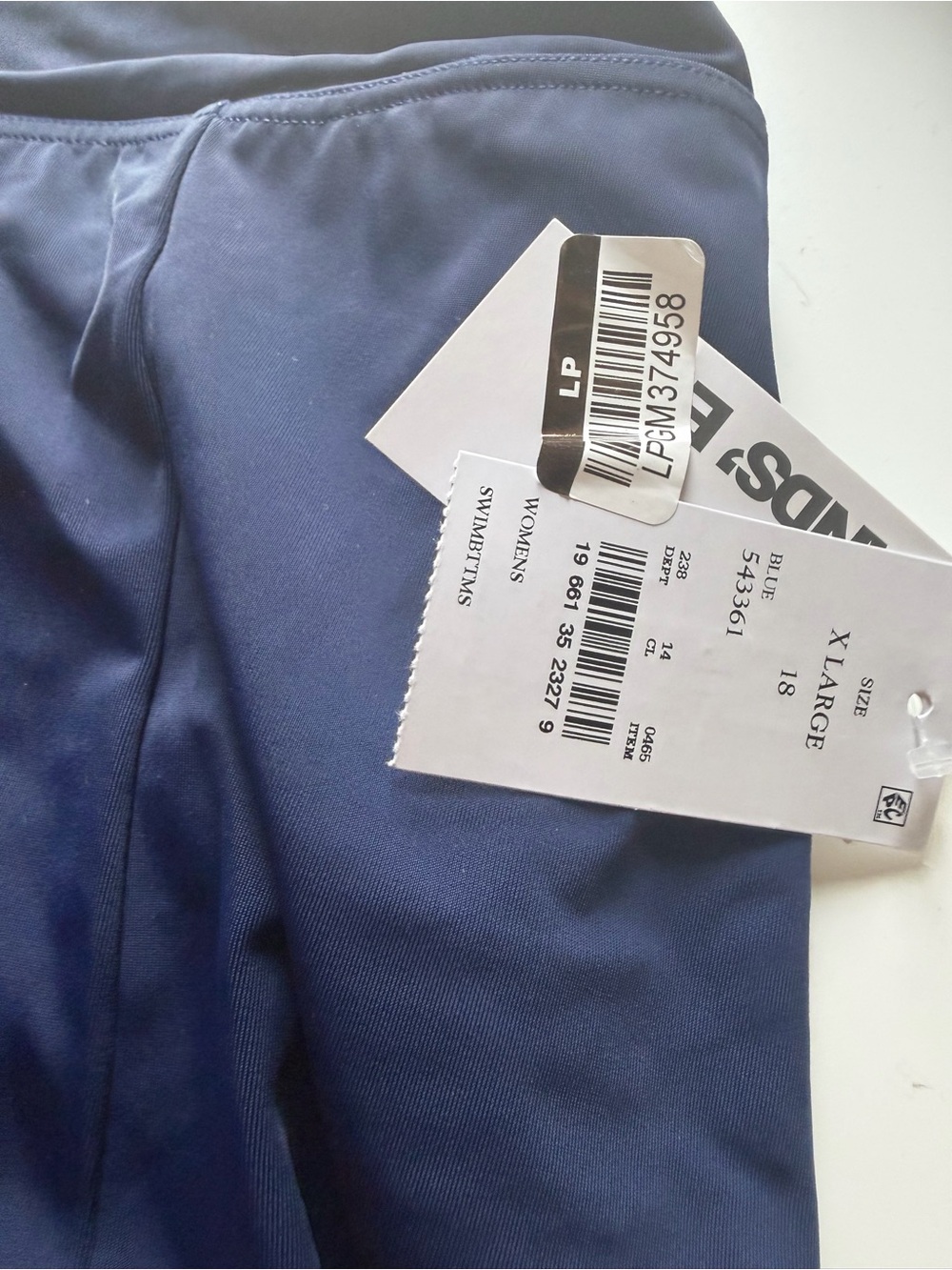 Lands end xl 18 navy swim skirt - Picture 2 of 5